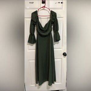 Elegant Green Women's Dress